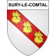 Pegatinas escudo de armas de Sury-le-Comtal adhesivo de la etiqueta engomada