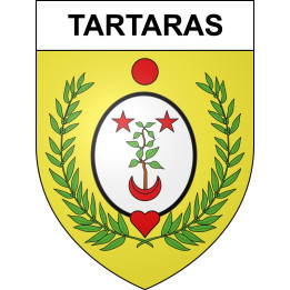 Tartaras 42 ville sticker blason écusson autocollant adhésif