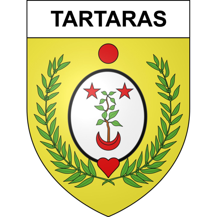 Tartaras Sticker wappen, gelsenkirchen, augsburg, klebender aufkleber