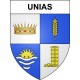 Unias Sticker wappen, gelsenkirchen, augsburg, klebender aufkleber