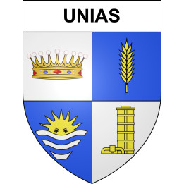 Unias 42 ville sticker blason écusson autocollant adhésif
