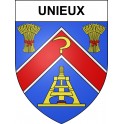 Unieux 42 ville sticker blason écusson autocollant adhésif
