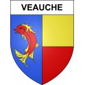 Veauche Sticker wappen, gelsenkirchen, augsburg, klebender aufkleber