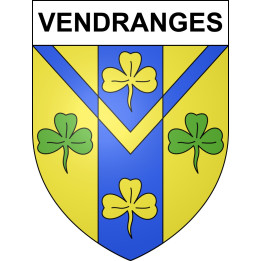 Vendranges 42 ville sticker blason écusson autocollant adhésif