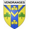 Vendranges Sticker wappen, gelsenkirchen, augsburg, klebender aufkleber