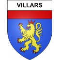 Pegatinas escudo de armas de Villars adhesivo de la etiqueta engomada