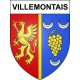 Villemontais 42 ville sticker blason écusson autocollant adhésif