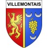 Villemontais 42 ville sticker blason écusson autocollant adhésif