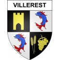 Pegatinas escudo de armas de Villerest adhesivo de la etiqueta engomada