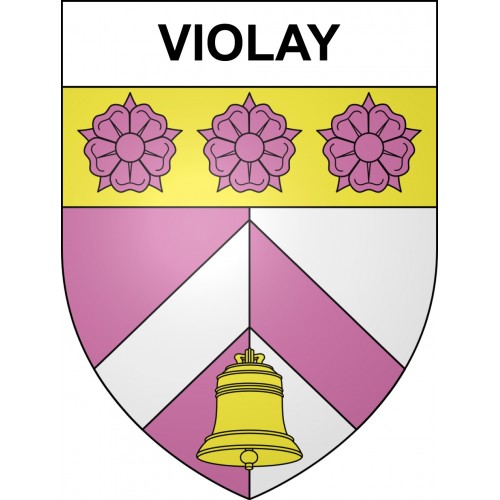 Violay 42 ville sticker blason écusson autocollant adhésif