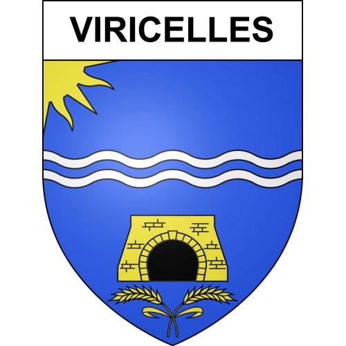 Viricelles 42 ville sticker blason écusson autocollant adhésif