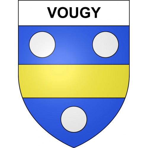 Vougy 42 ville sticker blason écusson autocollant adhésif