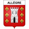 Allègre 43 ville sticker blason écusson autocollant adhésif