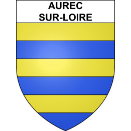 Aurec-sur-Loire Sticker wappen, gelsenkirchen, augsburg, klebender aufkleber