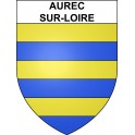 Pegatinas escudo de armas de Aurec-sur-Loire adhesivo de la etiqueta engomada