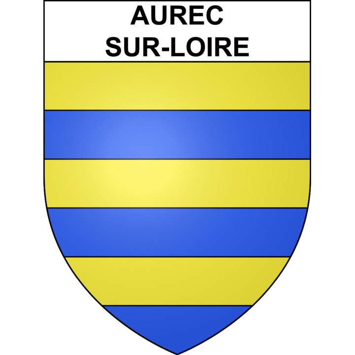 Stickers coat of arms Aurec-sur-Loire adhesive sticker