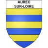 Pegatinas escudo de armas de Aurec-sur-Loire adhesivo de la etiqueta engomada