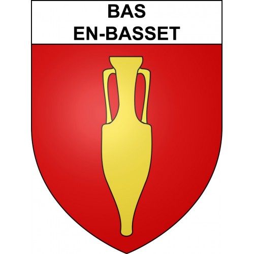 Bas-en-Basset 43 ville sticker blason écusson autocollant adhésif