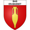 Bas-en-Basset Sticker wappen, gelsenkirchen, augsburg, klebender aufkleber