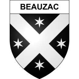 Stickers coat of arms Beauzac adhesive sticker