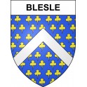 Pegatinas escudo de armas de Blesle adhesivo de la etiqueta engomada