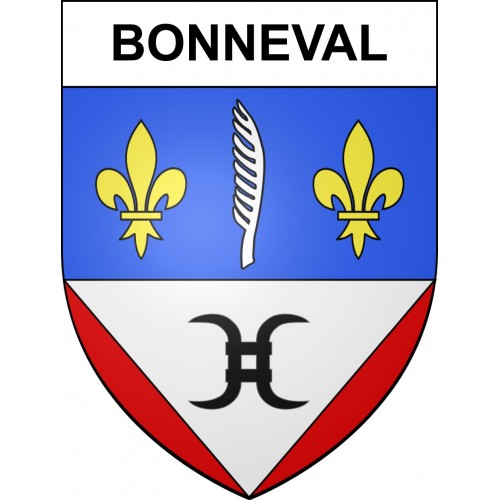 Bonneval 43 ville sticker blason écusson autocollant adhésif