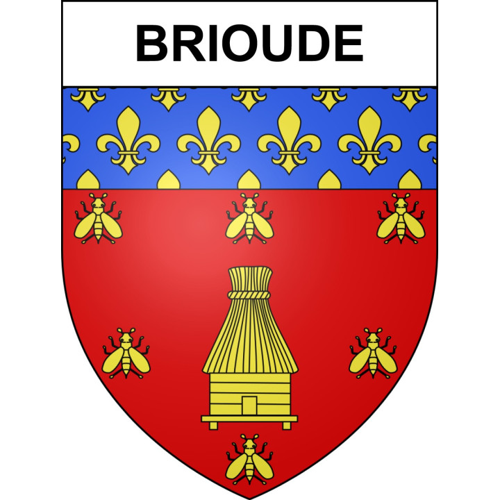 Stickers coat of arms Brioude adhesive sticker