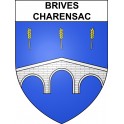 Stickers coat of arms Brives-Charensac adhesive sticker