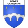 Adesivi stemma Brives-Charensac adesivo