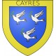 Cayres 43 ville sticker blason écusson autocollant adhésif