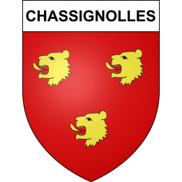 Stickers coat of arms Chassignolles adhesive sticker