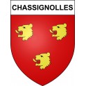 Chassignolles 43 ville sticker blason écusson autocollant adhésif