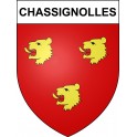 Stickers coat of arms Chassignolles adhesive sticker