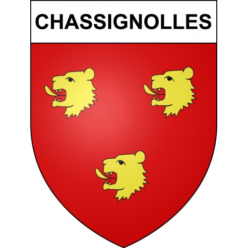 Stickers coat of arms Chassignolles adhesive sticker
