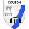 Coubon 43 ville sticker blason écusson autocollant adhésif