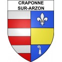 Stickers coat of arms Craponne-sur-Arzon adhesive sticker