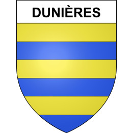Dunières Sticker wappen, gelsenkirchen, augsburg, klebender aufkleber