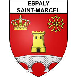 Stickers coat of arms Espaly-Saint-Marcel adhesive sticker