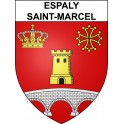 Espaly-Saint-Marcel 43 ville sticker blason écusson autocollant adhésif