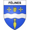 Félines 43 ville sticker blason écusson autocollant adhésif