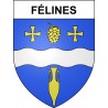 Stickers coat of arms Félines adhesive sticker