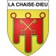 La Chaise-Dieu 43 ville sticker blason écusson autocollant adhésif