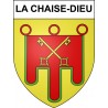 La Chaise-Dieu 43 ville sticker blason écusson autocollant adhésif
