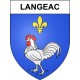 Langeac 43 ville sticker blason écusson autocollant adhésif