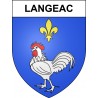 Adesivi stemma Langeac adesivo