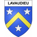 Lavaudieu 43 ville sticker blason écusson autocollant adhésif
