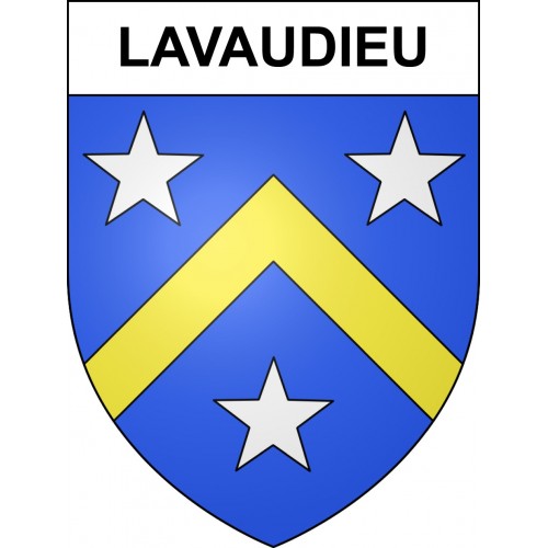 Lavaudieu 43 ville sticker blason écusson autocollant adhésif