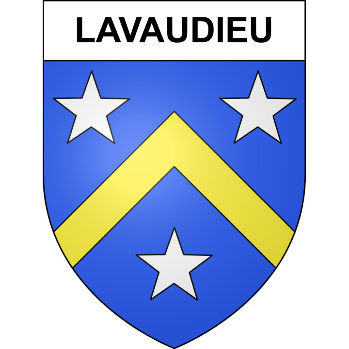 Lavaudieu 43 ville sticker blason écusson autocollant adhésif