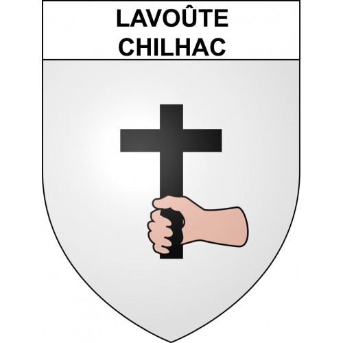 Lavoûte-Chilhac 43 ville sticker blason écusson autocollant adhésif