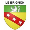 Le Brignon 43 ville sticker blason écusson autocollant adhésif
